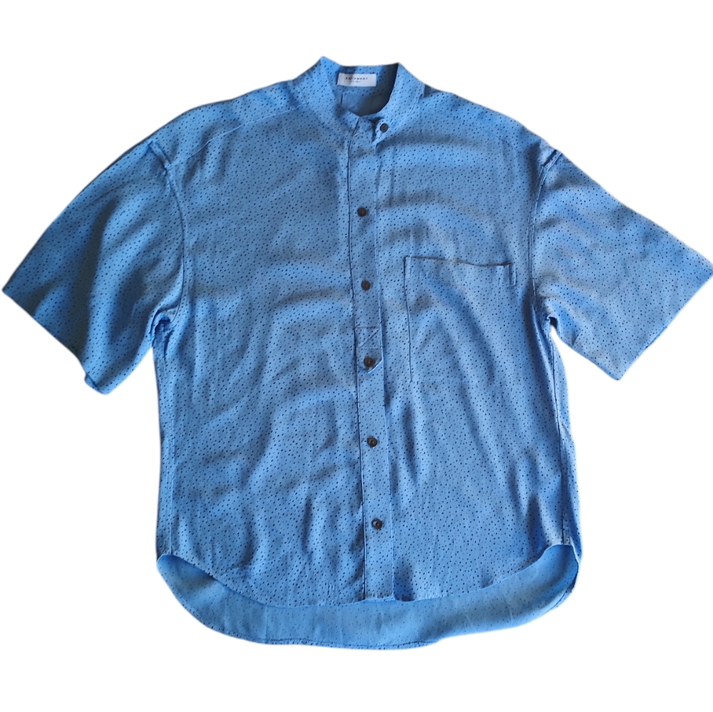 Equipment Light Blue Short-Sleeve Button-Up Shirt